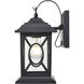 Allbert 1 Light 12.2 inch Powder Coated Black Outdoor Wall Sconce